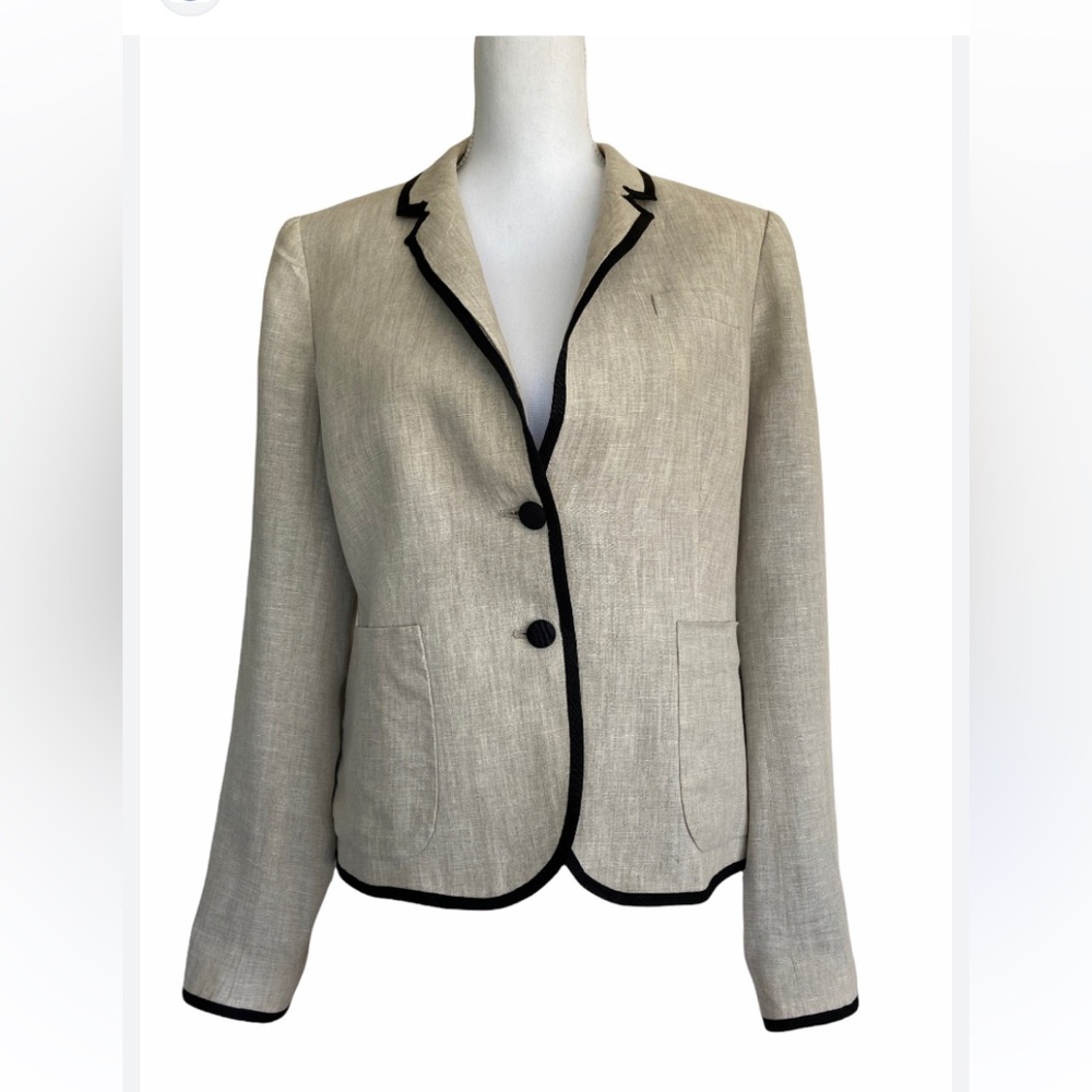 J Crew 100% linen blazer - Picture 2 of 8